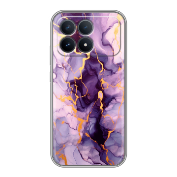 Силиконовый чехол на Poco F8 Pro с принтом Мрамор