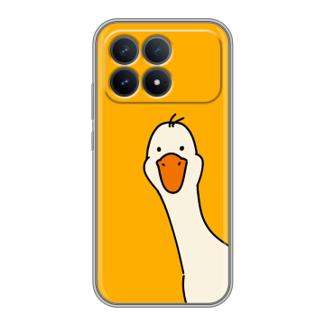 Силиконовый чехол на Poco F8 Pro с принтом Утка