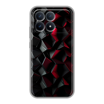 Силиконовый чехол на Poco F8 Pro с принтом Абстракция