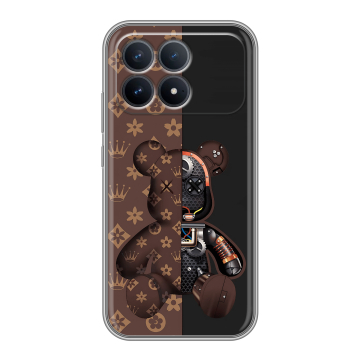 Силиконовый чехол на Poco F8 Pro с принтом Луи робот Силиконовый чехол на Poco F8 Pro с принтом Луи робот
