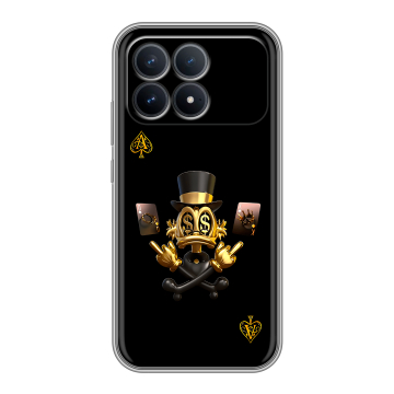 Силиконовый чехол на Poco F8 Pro с принтом Золотой скрудж макдак Силиконовый чехол на Poco F8 Pro с принтом Золотой скрудж макдак
