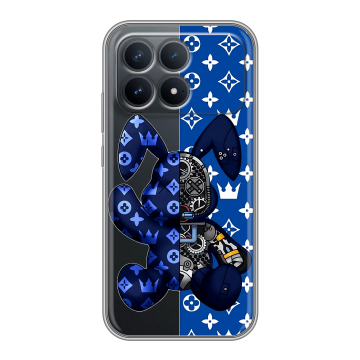 Силиконовый чехол на Poco F8 Pro с принтом Луи робот Силиконовый чехол на Poco F8 Pro с принтом Луи робот