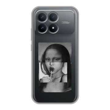 Силиконовый чехол на Poco F8 Pro с принтом Мона Лиза Силиконовый чехол на Poco F8 Pro с принтом Мона Лиза