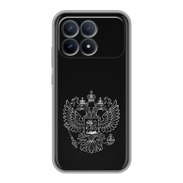 Силиконовый чехол на Poco F8 Pro с принтом Герб России Силиконовый чехол на Poco F8 Pro с принтом Герб России