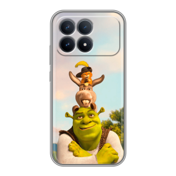 Силиконовый чехол на Poco F8 Pro с принтом Шрек Shrek Силиконовый чехол на Poco F8 Pro с принтом Шрек Shrek