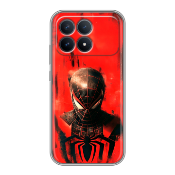 Силиконовый чехол на Poco F8 Pro с принтом человек паук spiderman Силиконовый чехол на Poco F8 Pro с принтом человек паук spiderman
