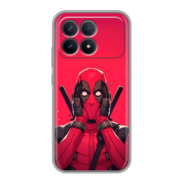 Силиконовый чехол на Poco F8 Pro с принтом Дедпул Deadpool Силиконовый чехол на Poco F8 Pro с принтом Дедпул Deadpool