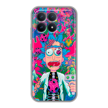 Силиконовый чехол на Poco F8 Pro с принтом Рик и Морти Rick Morty Силиконовый чехол на Poco F8 Pro с принтом Рик и Морти Rick Morty