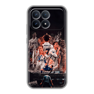 Силиконовый чехол на Poco F8 Pro с принтом Реал Роналдо Real Ronaldo Силиконовый чехол на Poco F8 Pro с принтом Реал Роналдо Real Ronaldo