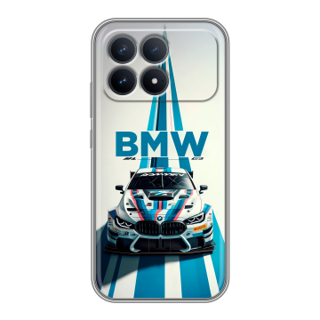 Силиконовый чехол на Poco F8 Pro с принтом БМВ BMW Силиконовый чехол на Poco F8 Pro с принтом БМВ BMW