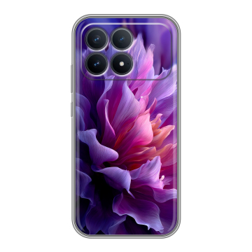 Силиконовый чехол на Poco F8 Pro с принтом женский цветы Силиконовый чехол на Poco F8 Pro с принтом женский цветы