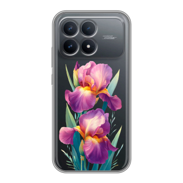 Силиконовый чехол на Poco F8 Pro с принтом Цветы орхидеи Силиконовый чехол на Poco F8 Pro с принтом Цветы орхидеи