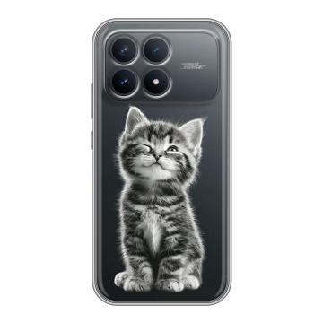 Силиконовый чехол на Poco F8 Pro с принтом Котенок Силиконовый чехол на Poco F8 Pro с принтом Котенок
