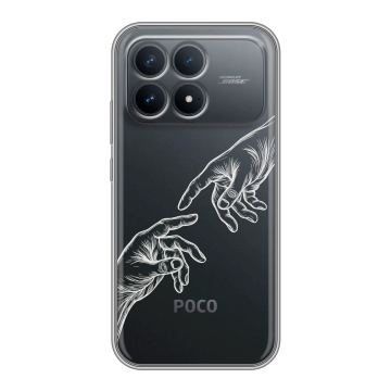 Силиконовый чехол на Poco F8 Pro с принтом Сотворение мира Силиконовый чехол на Poco F8 Pro с принтом Сотворение мира