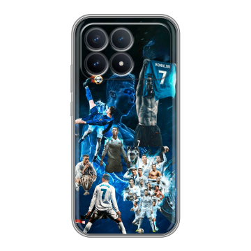 Силиконовый чехол на Poco F8 Pro с принтом Реал Роналдо Силиконовый чехол на Poco F8 Pro с принтом Реал Роналдо
