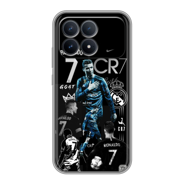 Силиконовый чехол на Poco F8 Pro с принтом Реал Роналдо Силиконовый чехол на Poco F8 Pro с принтом Реал Роналдо