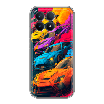 Силиконовый чехол на Poco F8 Pro с принтом Тачки Силиконовый чехол на Poco F8 Pro с принтом Тачки