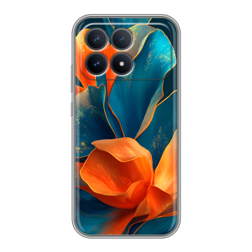 Силиконовый чехол на Poco F8 Pro с принтом Цветы Силиконовый чехол на Poco F8 Pro с принтом Цветы