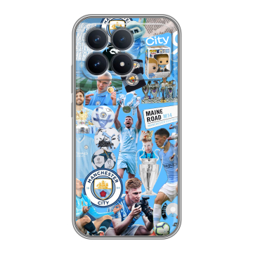 Силиконовый чехол на Poco F8 Pro с принтом Man City Манчестер Сити Силиконовый чехол на Poco F8 Pro с принтом Man City Манчестер Сити