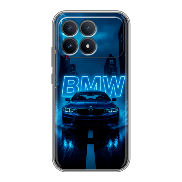 Силиконовый чехол на Poco F8 Pro с принтом BMW БМВ Силиконовый чехол на Poco F8 Pro с принтом BMW БМВ