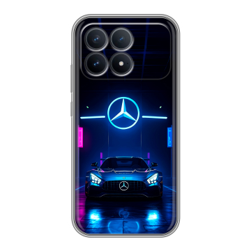 Силиконовый чехол на Poco F8 Pro с принтом Mercedes Мерседес Силиконовый чехол на Poco F8 Pro с принтом Mercedes Мерседес