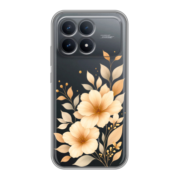 Силиконовый чехол на Poco F8 Pro с принтом для девушки