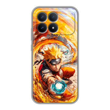 Силиконовый чехол на Poco F8 Pro с принтом Аниме Наруто Naruto