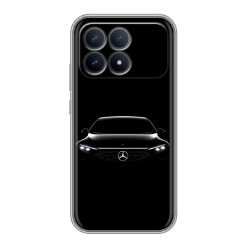 Силиконовый чехол на Poco F8 Pro с принтом Mercedes Мерседес