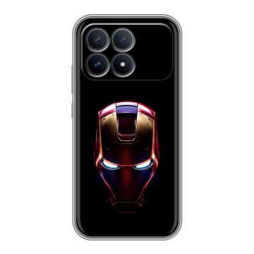 Силиконовый чехол на Poco F8 Pro с принтом IronMan Железный человек