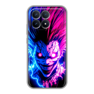 Силиконовый чехол на Poco F8 Pro с принтом Death note Тетрадь смерти