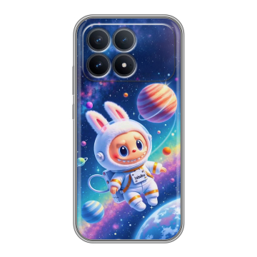 Силиконовый чехол на Poco F8 Pro с принтом Labubu Лабубу