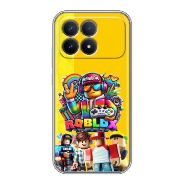 Силиконовый чехол на Poco F8 Pro с принтом Roblox Роблокс Силиконовый чехол на Poco F8 Pro с принтом Roblox Роблокс