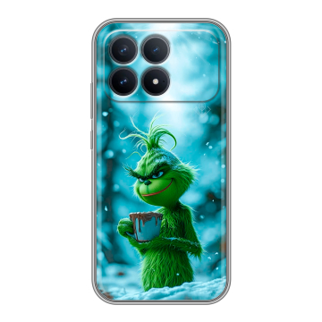 Силиконовый чехол на Poco F8 Pro с принтом Новый год гринч Силиконовый чехол на Poco F8 Pro с принтом Новый год гринч