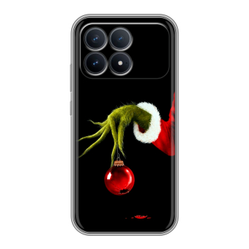 Силиконовый чехол на Poco F8 Pro с принтом Новый год Гринч Силиконовый чехол на Poco F8 Pro с принтом Новый год Гринч