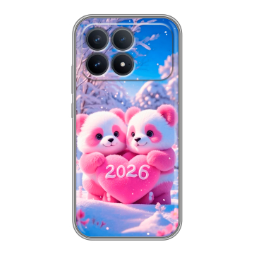 Силиконовый чехол на Poco F8 Pro с принтом Новый год Силиконовый чехол на Poco F8 Pro с принтом Новый год