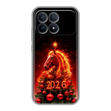 Силиконовый чехол на Poco F8 Pro с принтом Новый год Силиконовый чехол на Poco F8 Pro с принтом Новый год