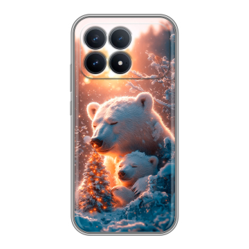 Силиконовый чехол на Poco F8 Pro с принтом Новый год Силиконовый чехол на Poco F8 Pro с принтом Новый год