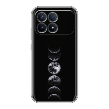Силиконовый чехол на Poco F8 Pro с принтом женский