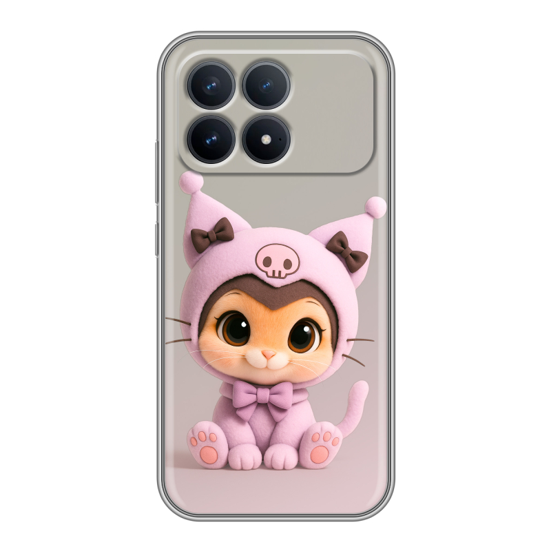 Силиконовый чехол на Poco F8 Pro с принтом Куроми Kuromi Силиконовый чехол на Poco F8 Pro с принтом Куроми Kuromi