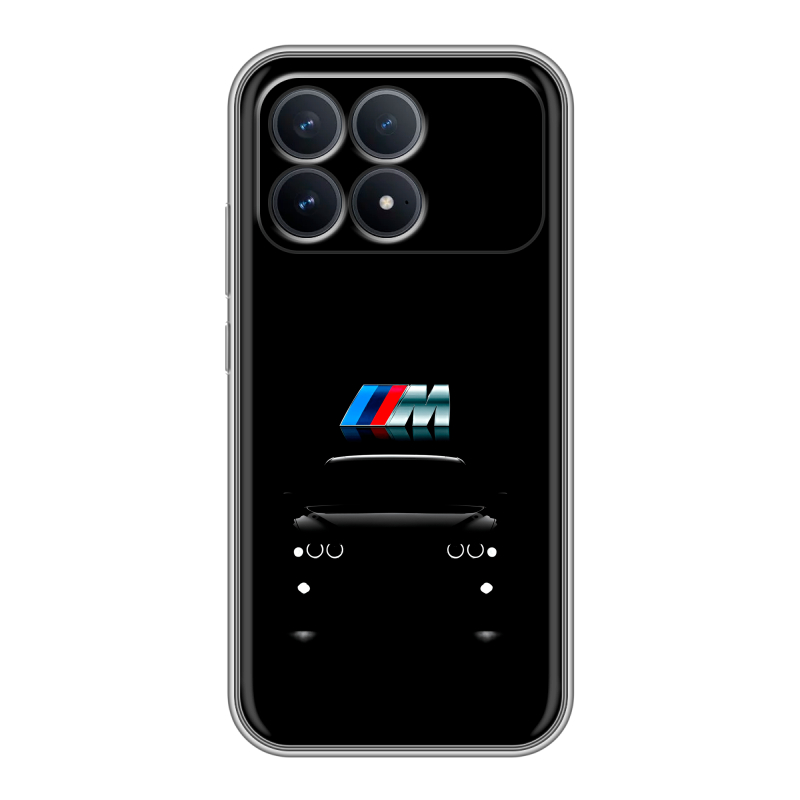 Силиконовый чехол на Poco F8 Pro с принтом БМВ BMW Силиконовый чехол на Poco F8 Pro с принтом БМВ BMW
