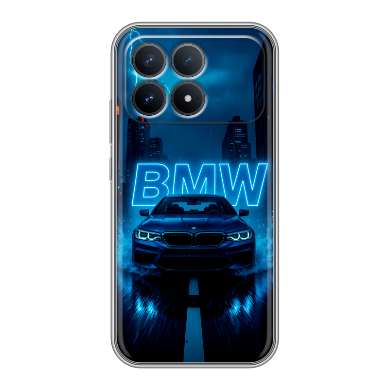 Силиконовый чехол на Poco F8 Pro с принтом BMW БМВ Силиконовый чехол на Poco F8 Pro с принтом BMW БМВ