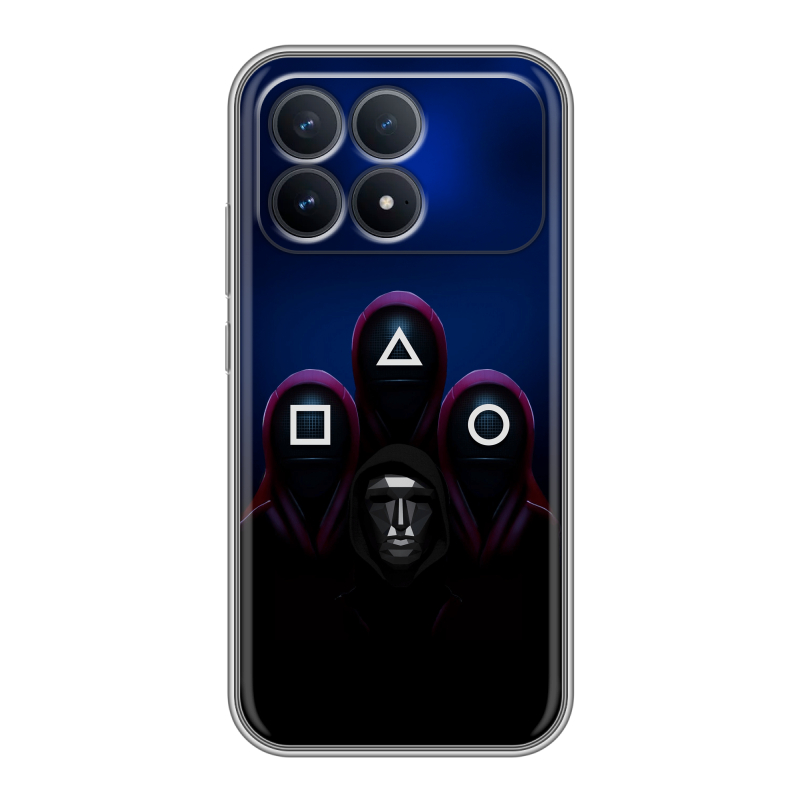 Силиконовый чехол на Poco F8 Pro с принтом Игра Кальмара Силиконовый чехол на Poco F8 Pro с принтом Игра Кальмара