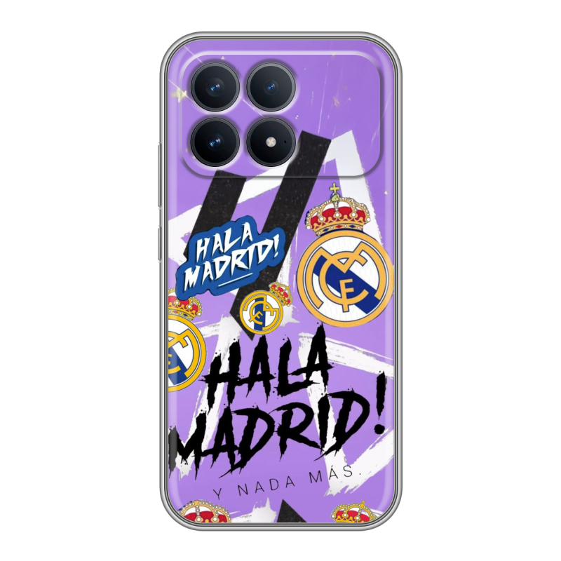 Силиконовый чехол на Poco F8 Pro с принтом Real Madrid Реал Мадрид Силиконовый чехол на Poco F8 Pro с принтом Real Madrid Реал Мадрид
