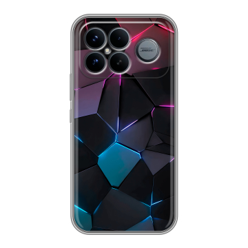 Силиконовый чехол на Poco F8 Ultra с принтом Геометрия неона Силиконовый чехол на Poco F8 Ultra с принтом Геометрия неона