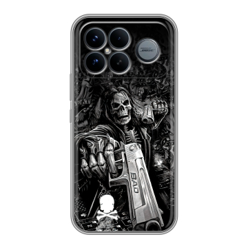 Силиконовый чехол на Poco F8 Ultra с принтом Скелет Силиконовый чехол на Poco F8 Ultra с принтом Скелет