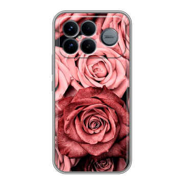 Силиконовый чехол на Poco F8 Ultra с принтом Цветы розы Силиконовый чехол на Poco F8 Ultra с принтом Цветы розы