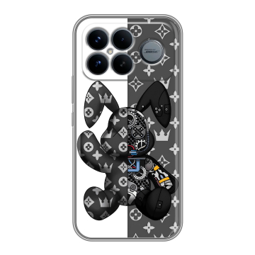 Силиконовый чехол на Poco F8 Ultra с принтом Луи робот Силиконовый чехол на Poco F8 Ultra с принтом Луи робот