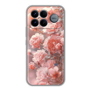 Силиконовый чехол на Poco F8 Ultra с принтом Розовые розы