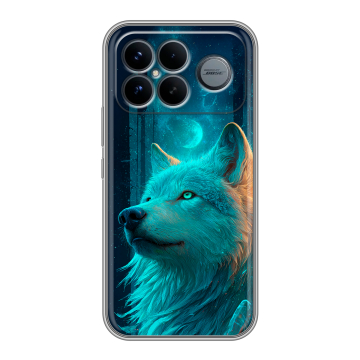 Силиконовый чехол на Poco F8 Ultra с принтом бабочки саккура