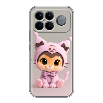 Силиконовый чехол на Poco F8 Ultra с принтом Куроми Kuromi 